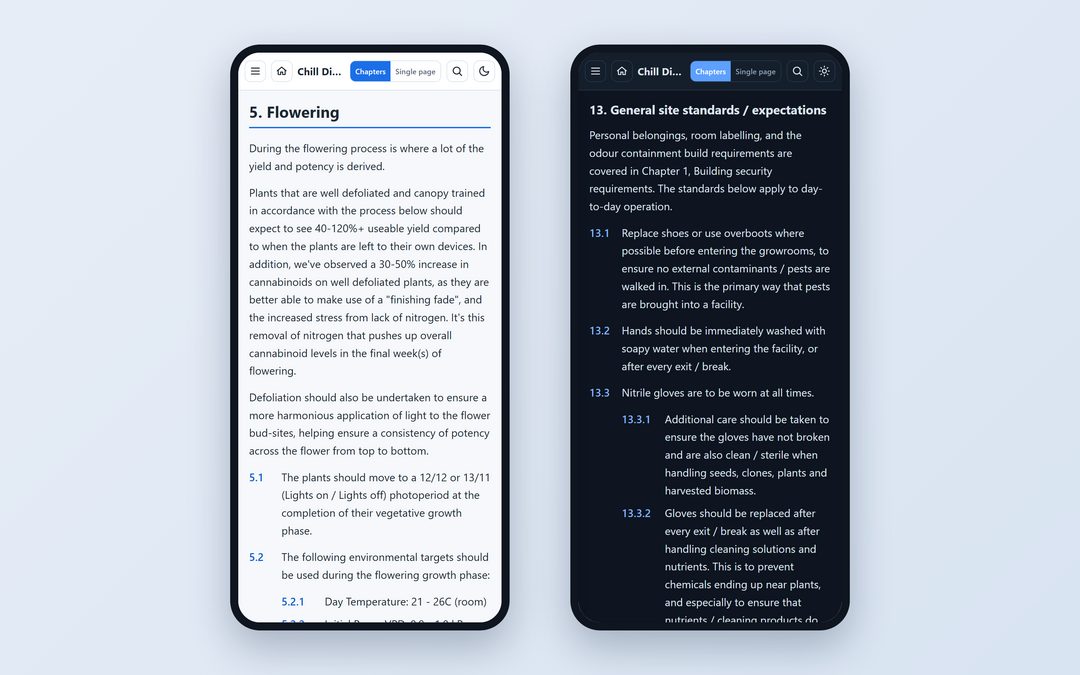 Works on your phone, in light or dark mode